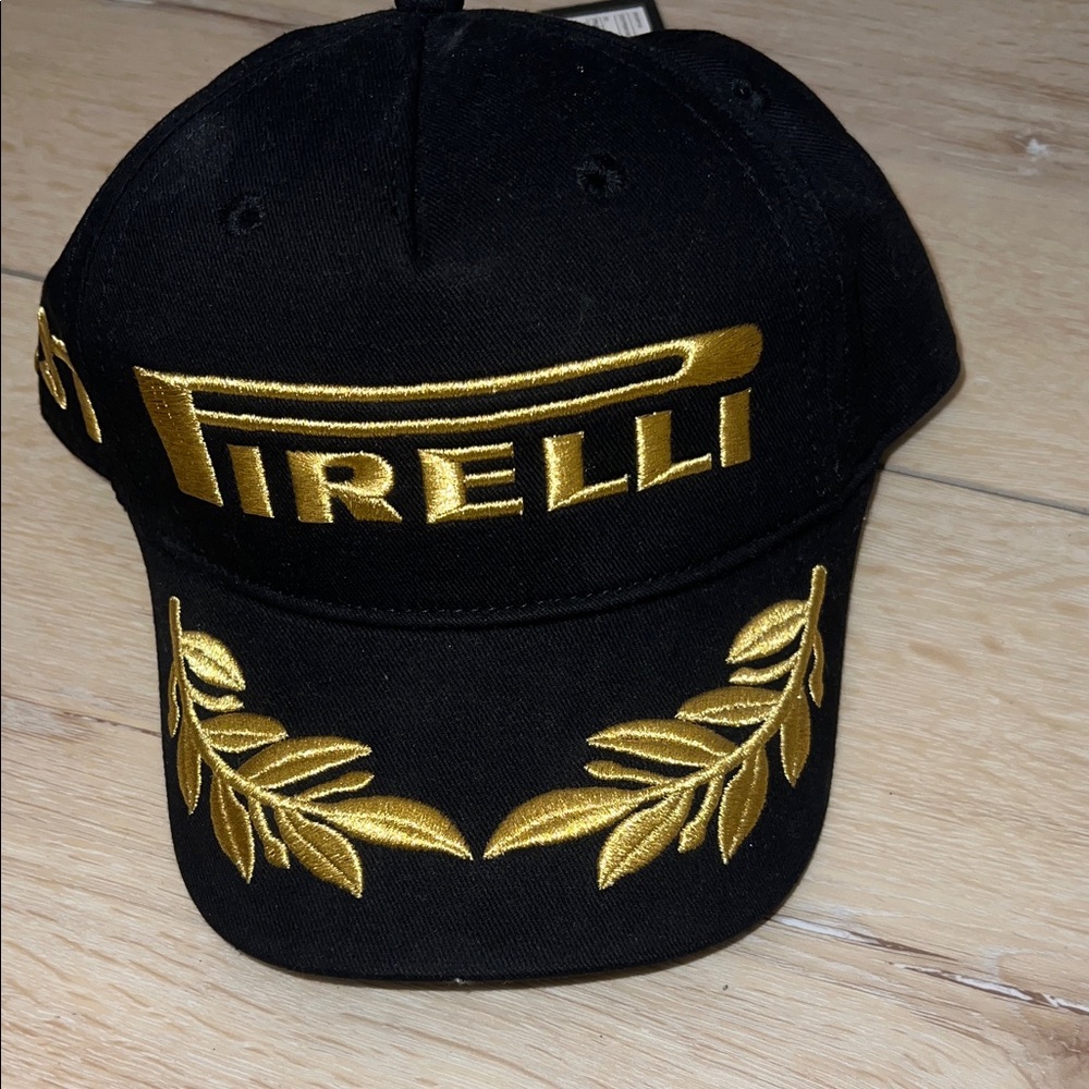 Pirelli Black and Gold F1 Baseball Cap NWT